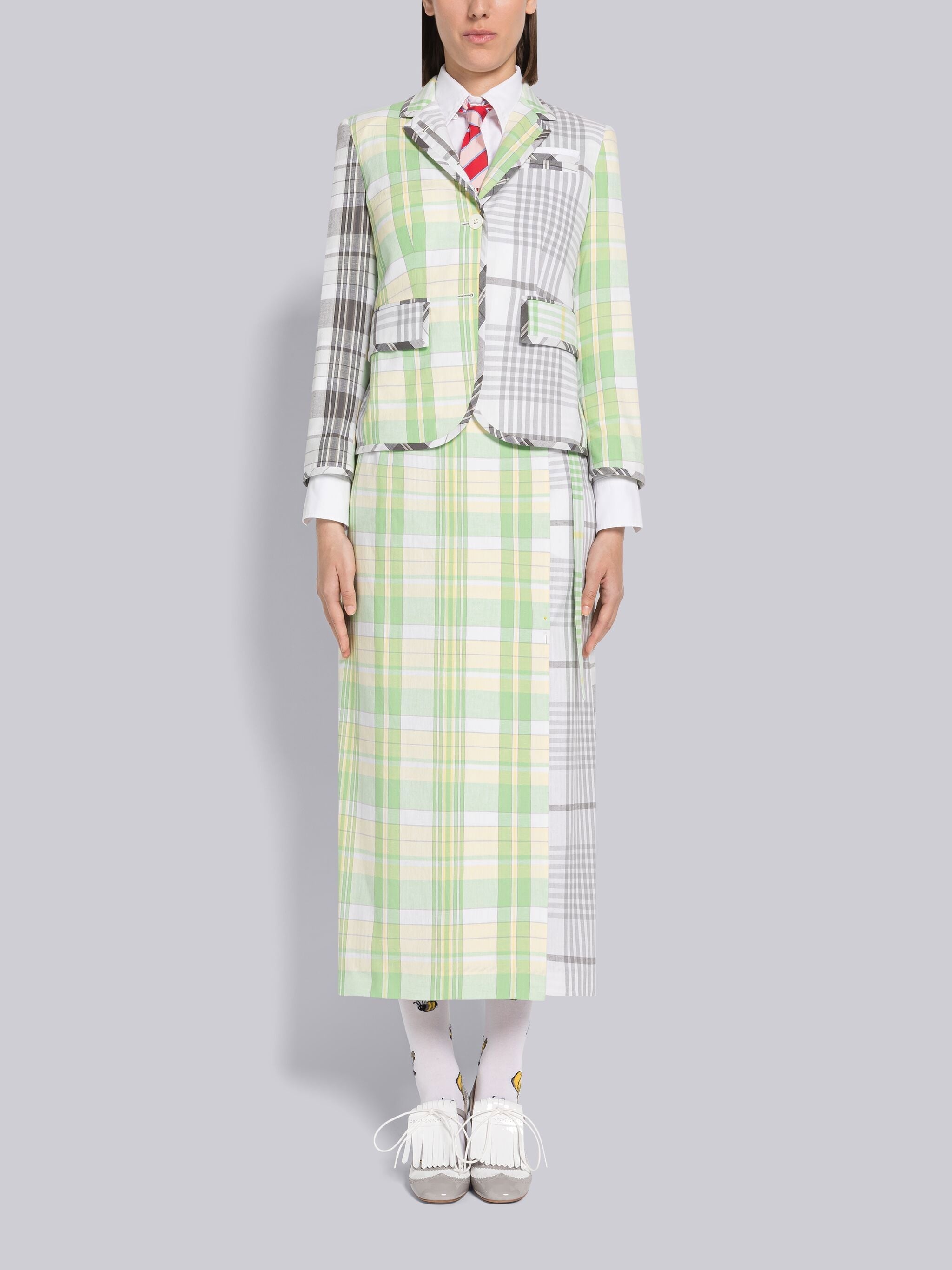 Fun-Mix Madras Wrap Skirt - 4