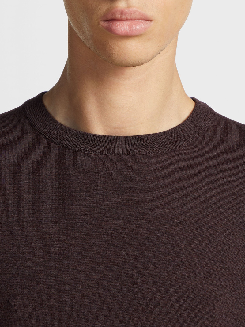 BURGUNDY 12MILMIL12 WOOL CREWNECK 4