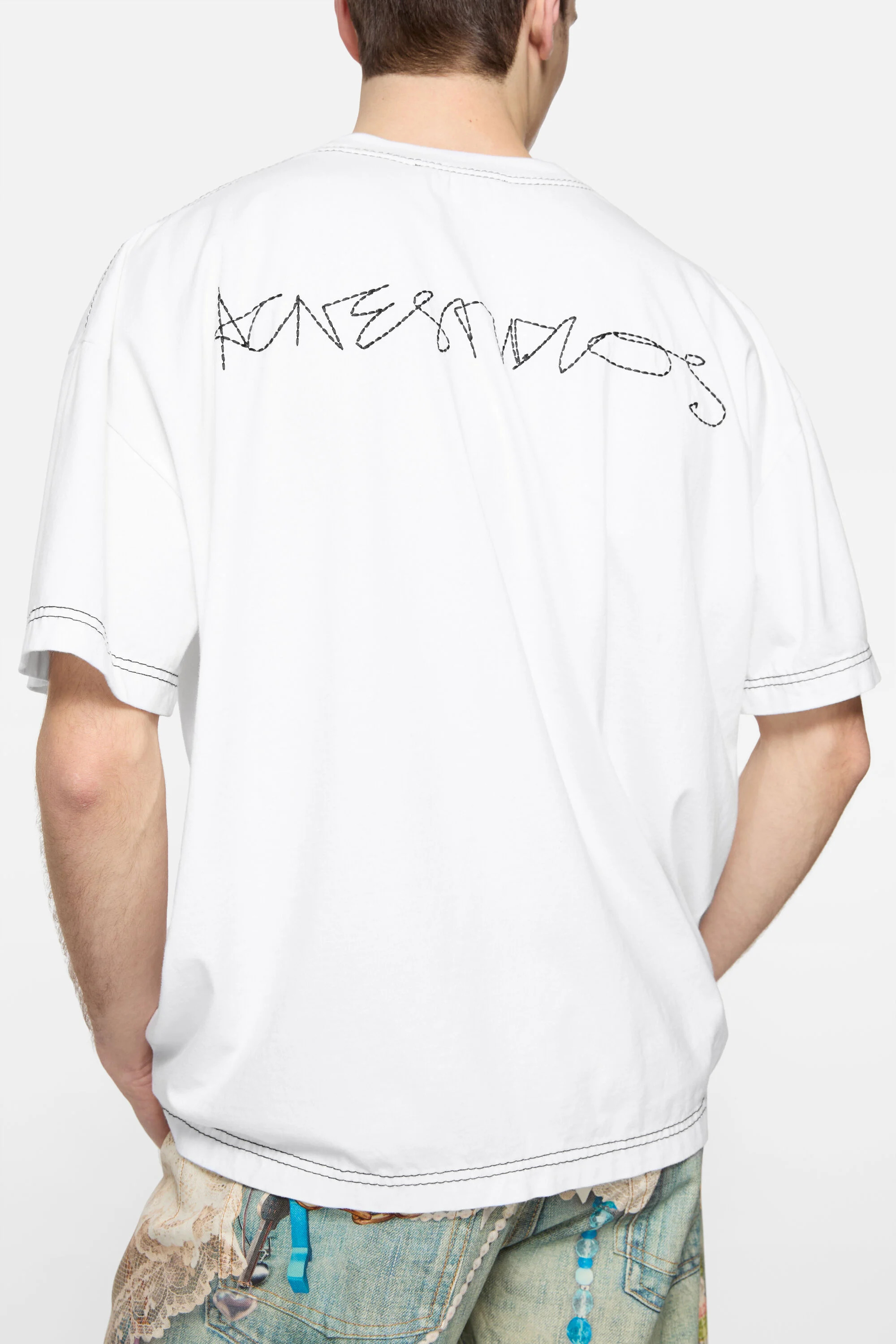 Logo t-shirt - Off white - 4