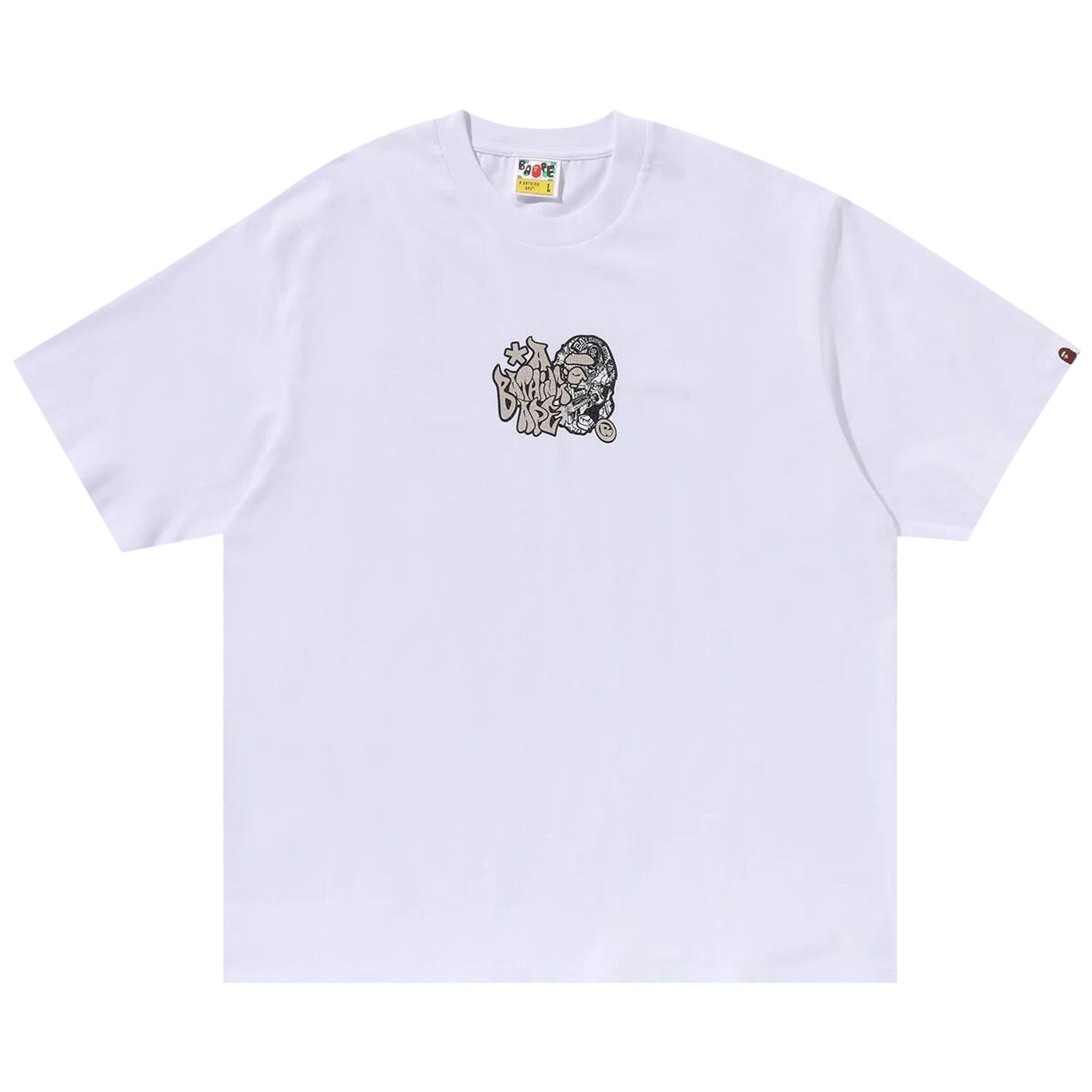 BAPE Graffiti Ape Head Relaxed Fit Tee 'White' - 1