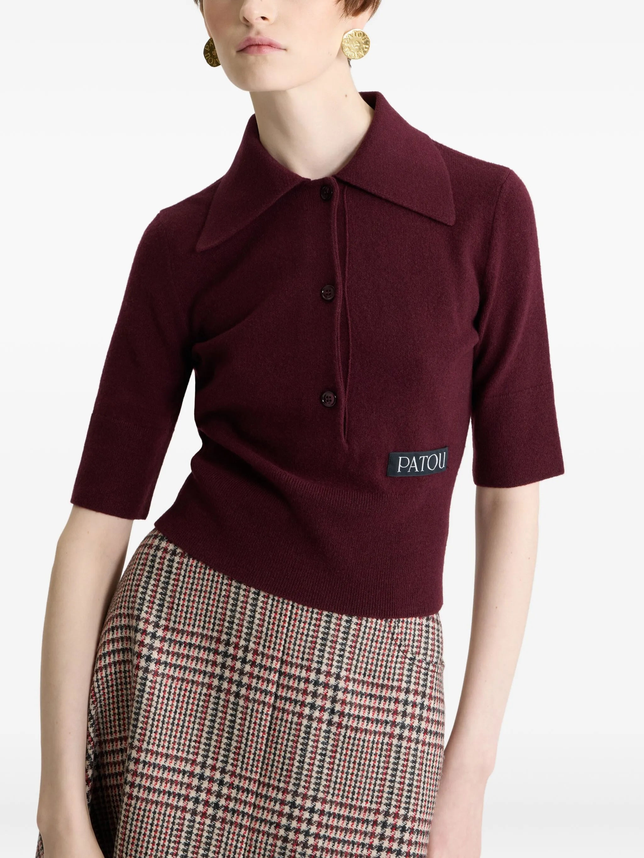 Patou Logo-patch Polo Top - 5
