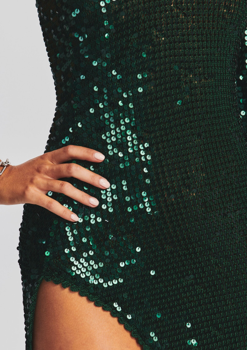 CELESTE SEQUIN CROCHET DRESS 6
