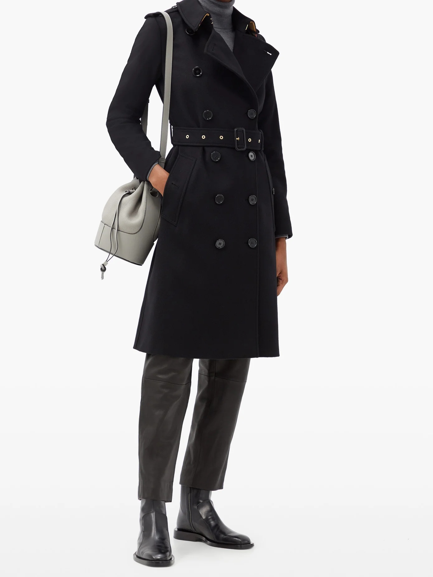 Kensington felted-cashmere trench coat - 2