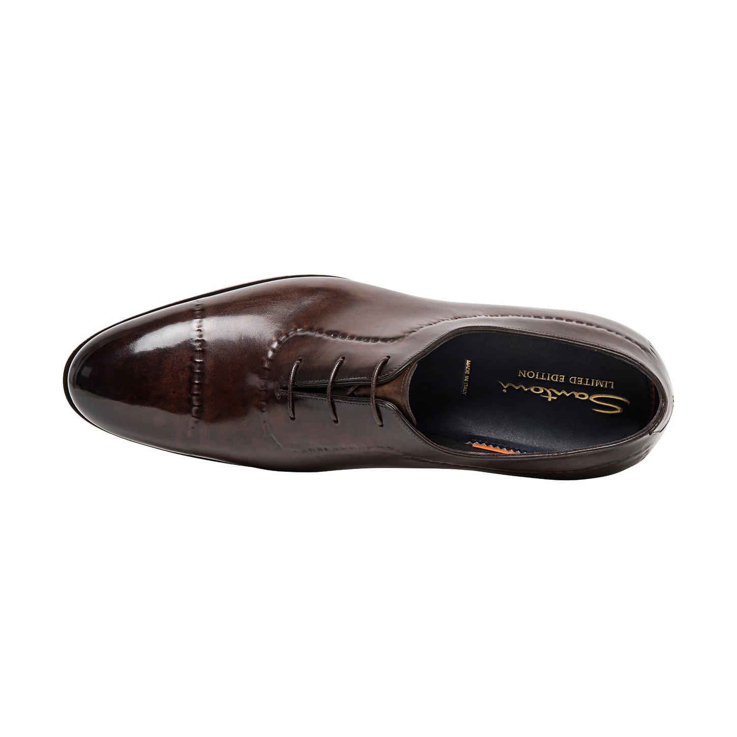 Men’s polished brown leather Limited Edition Oxford shoe - 4