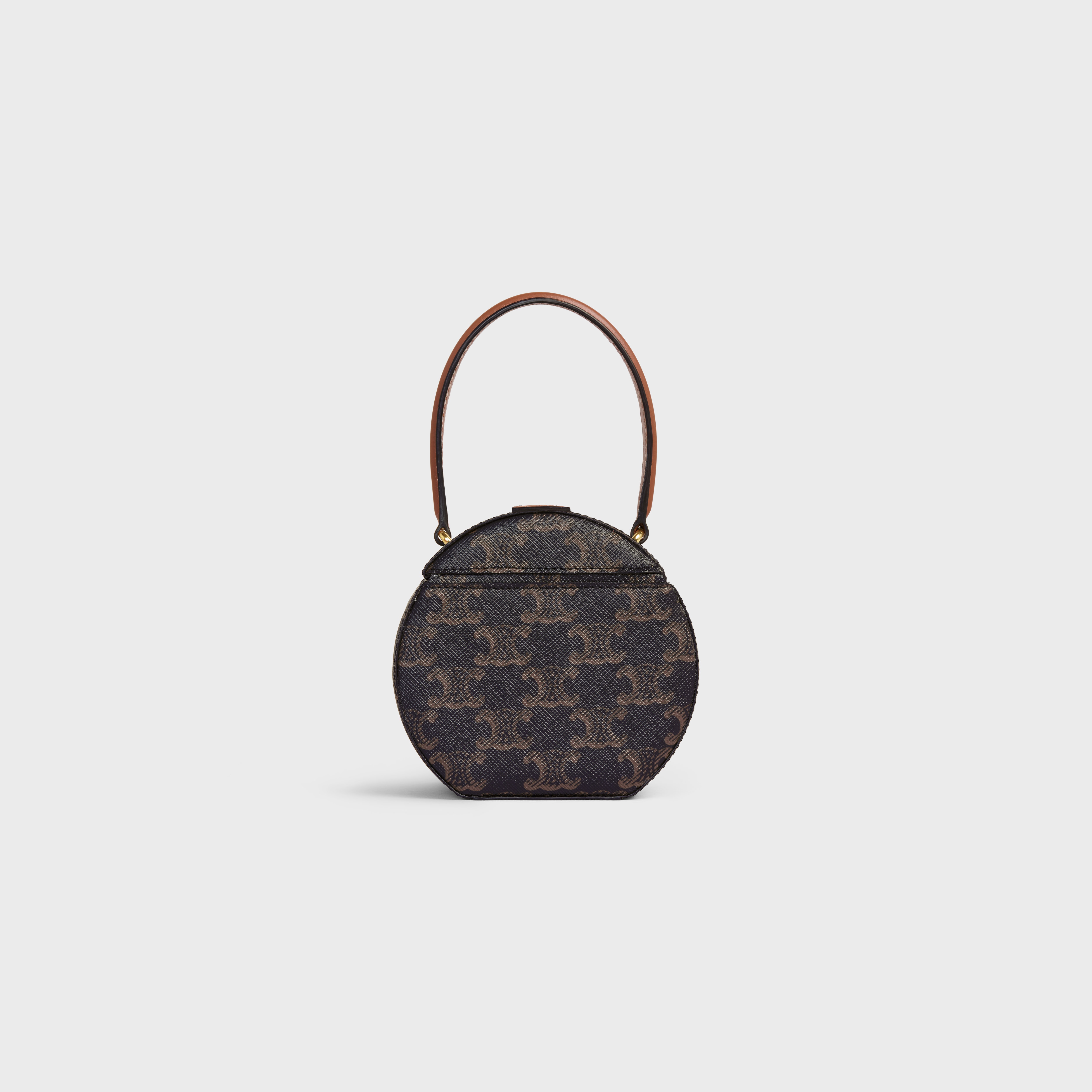 round box triomphe in Triomphe Canvas and calfskin - 3