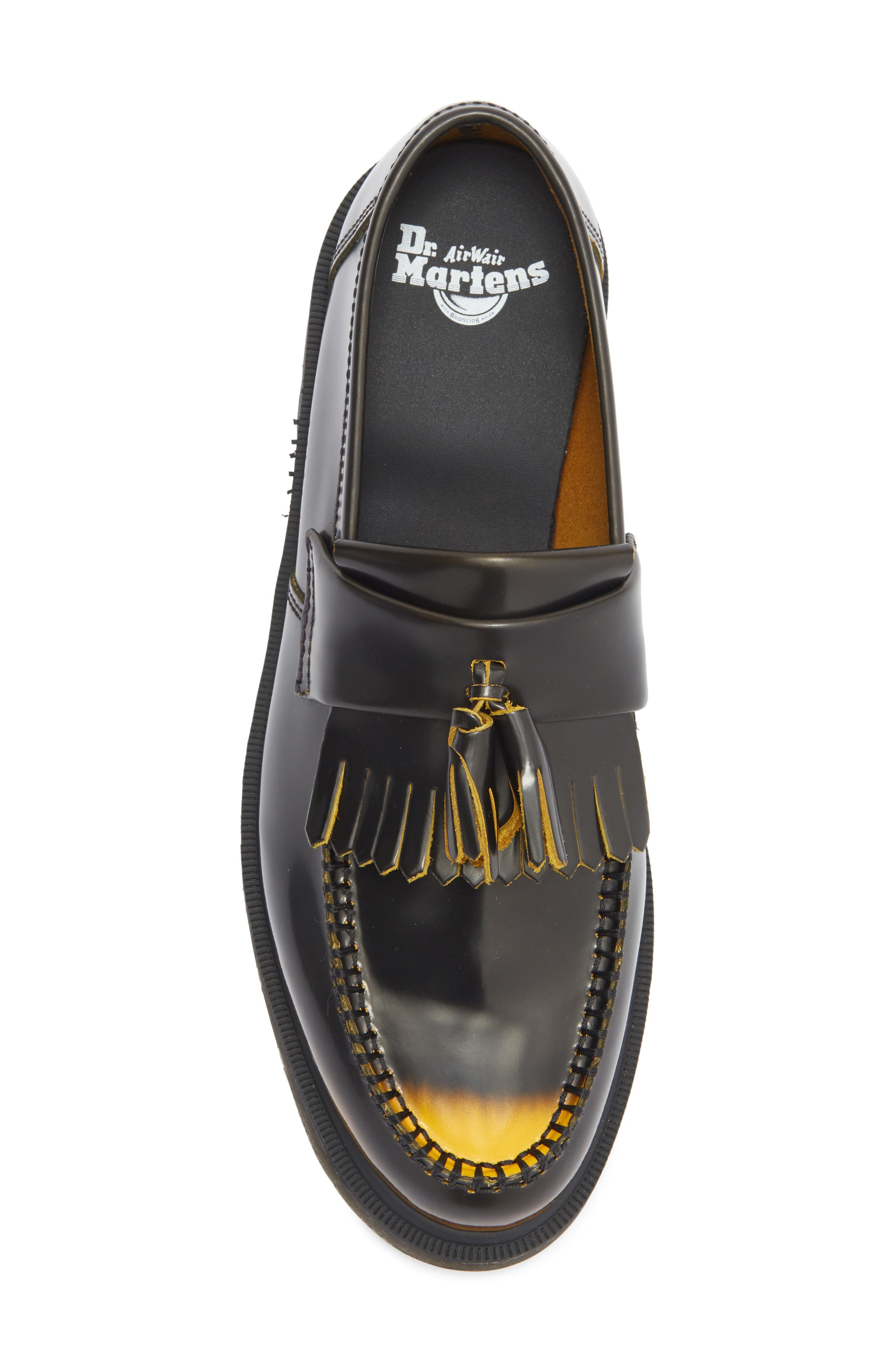 Dr. Martens Adrian Loafer in Black Dms Yellow at Nordstrom - 5