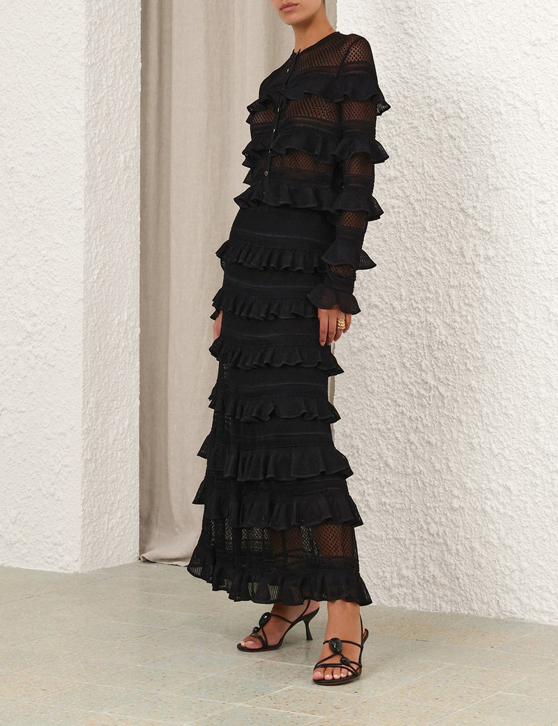 ILLUMINATE LACE FRILL CARDIGAN 3