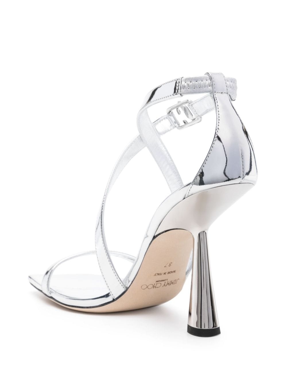 Jessica 100mm leather sandals - 3