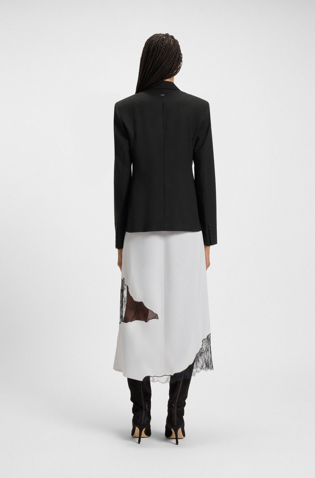 REGULAR-FIT BLAZER IN VIRGIN WOOL - 4