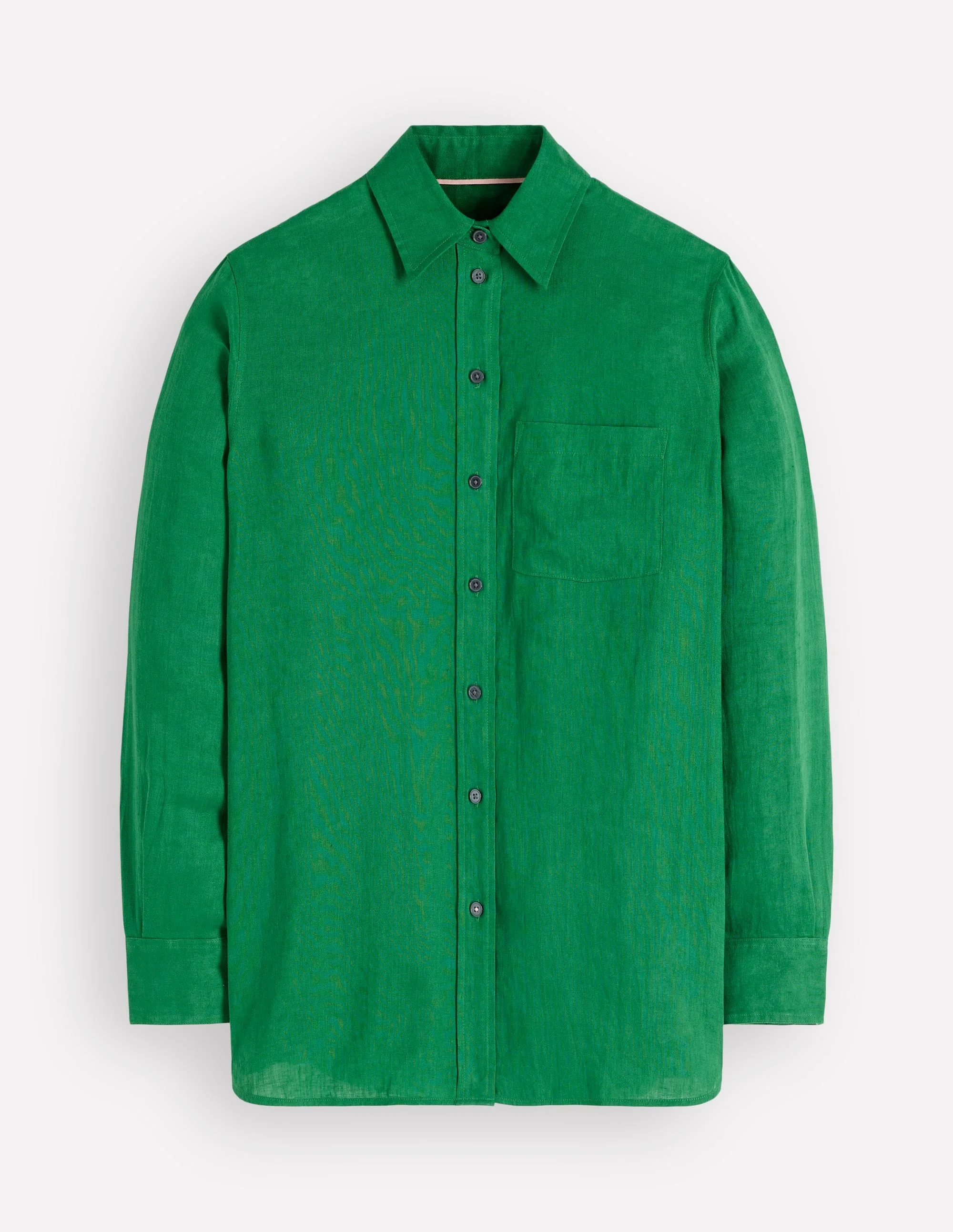 Sadie Relaxed Linen Shirt-Fresh Green - 1