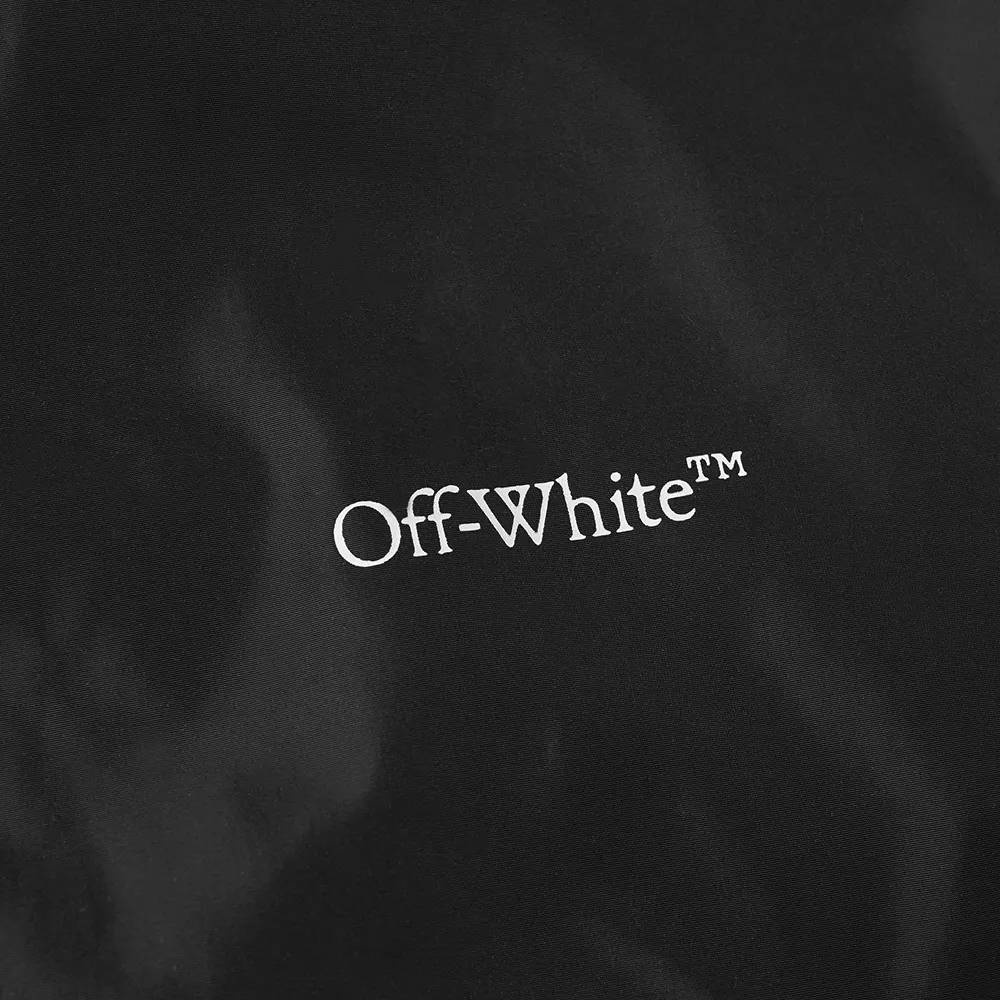 Off-White Diag Nylon Jacket 'Black/Light Blue' - 3