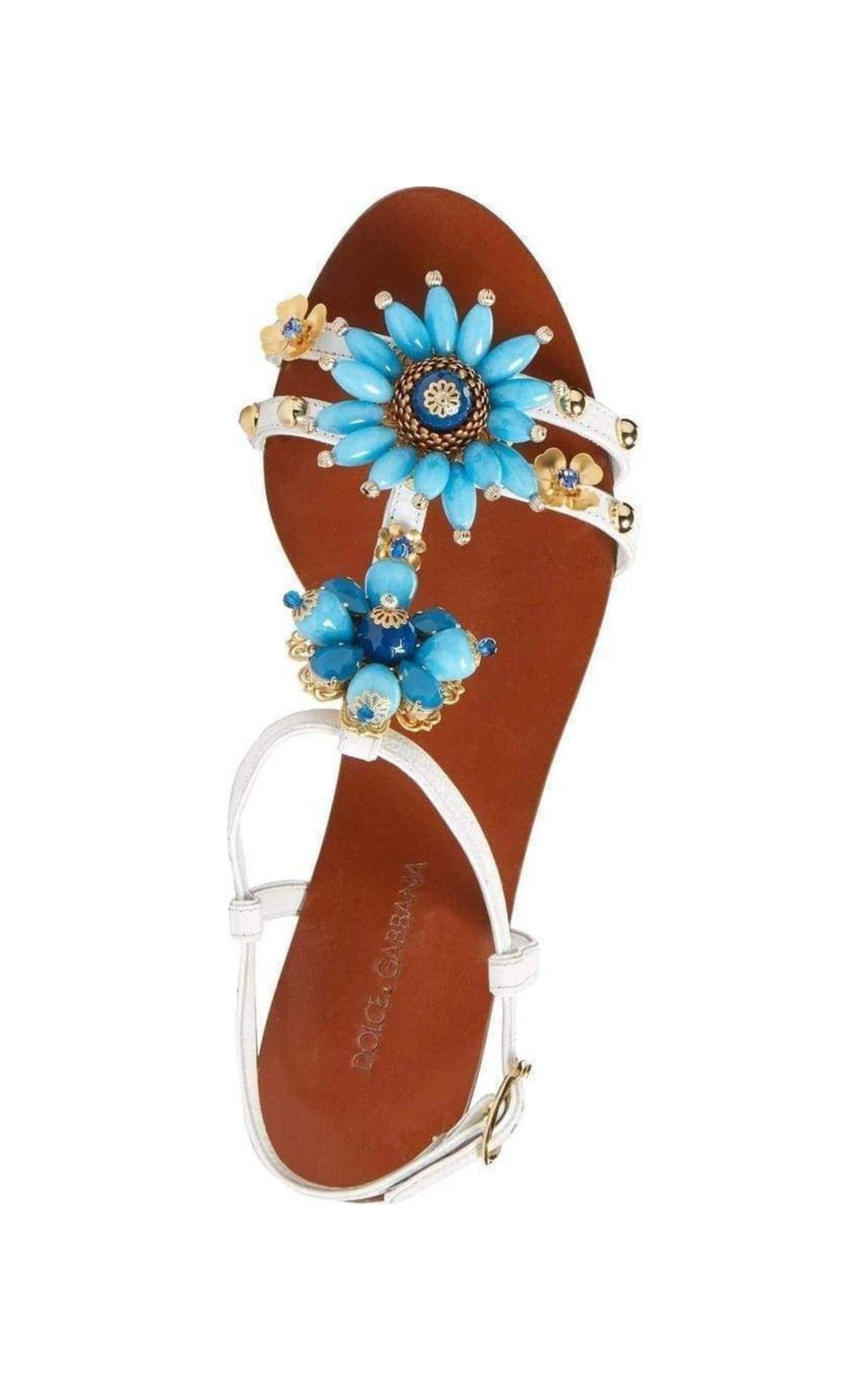 Flower Embellished Sandals - 3