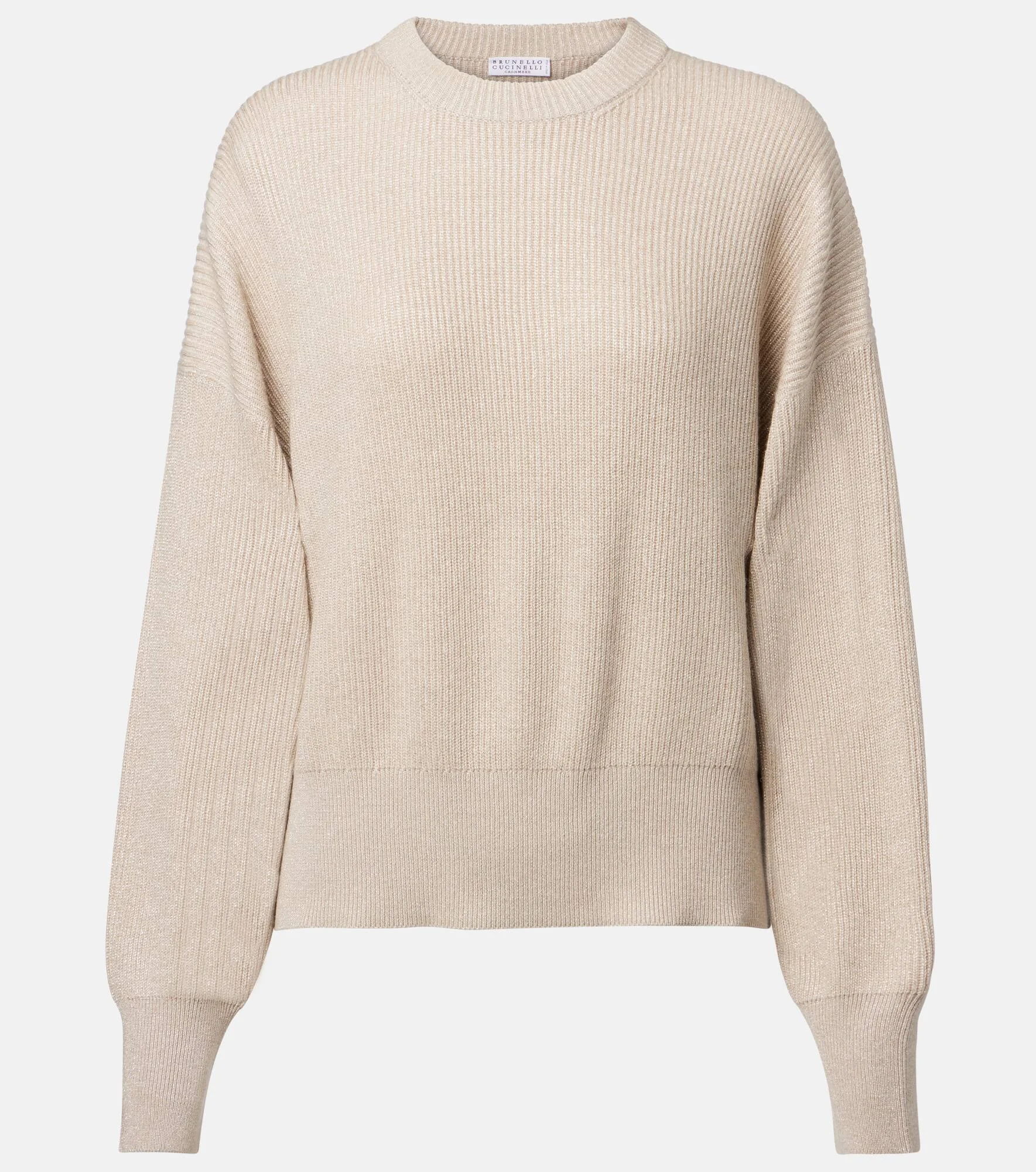 Ribbed-knit cashmere-blend sweater - 1