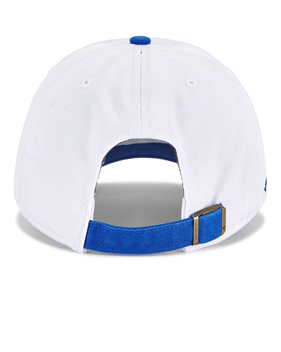 LA Hat in White & Team Blue - 2