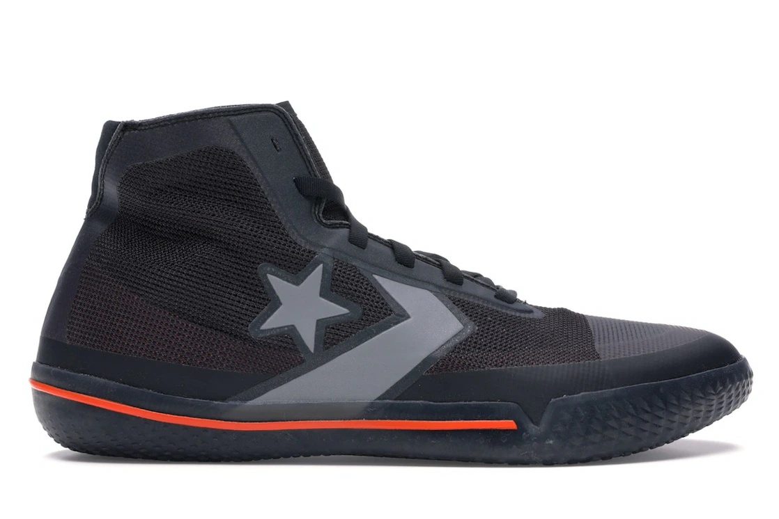 Converse All Star Pro BB Black Silver Orange - 1