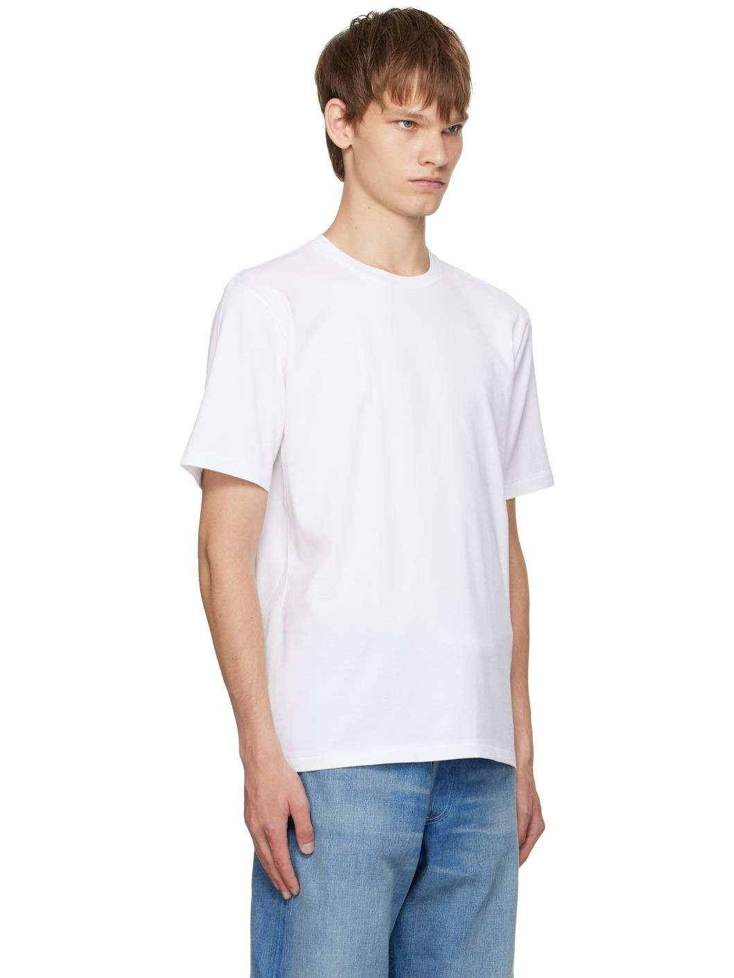 White Luster Plaiting T-shirt - 2