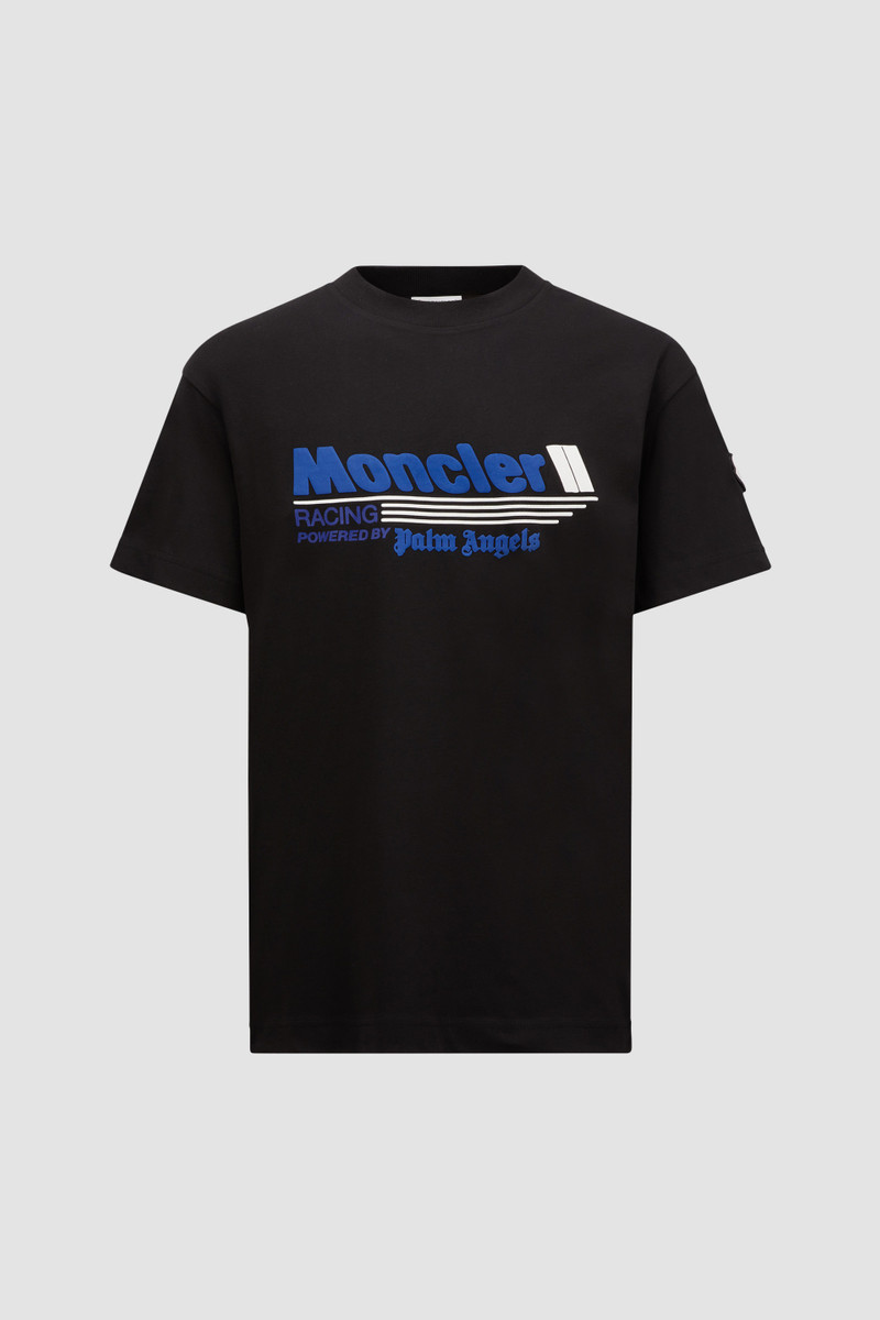 Moncler x Palm Angels Racing Logo Cotton T-Shirt - 1