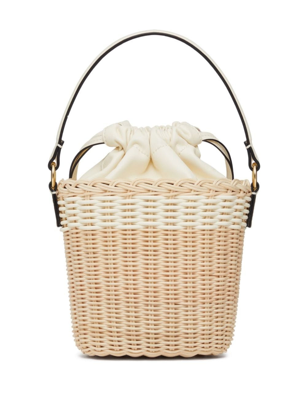 VLogo Signature wicker bucket bag - 3