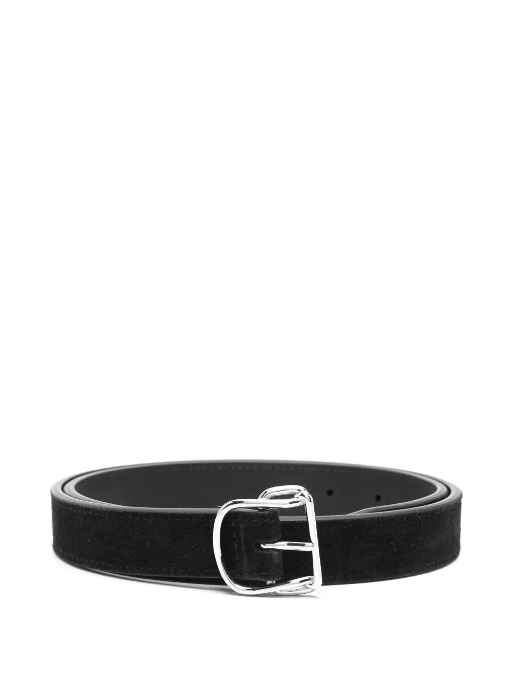 Swirl Suede Belt in Black - 1