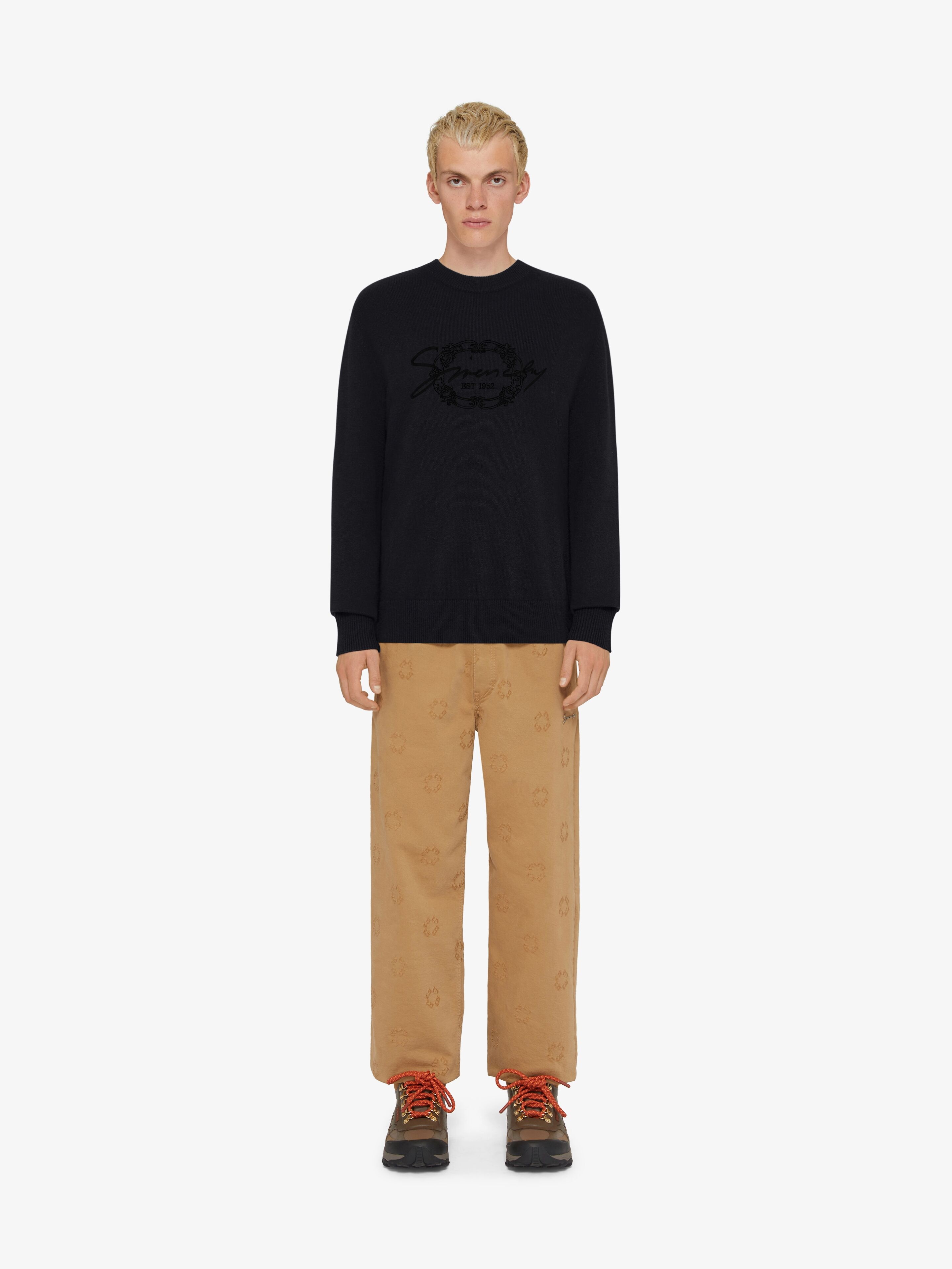 SWEATER IN WOOL WITH GIVENCHY MEDALLION - 2