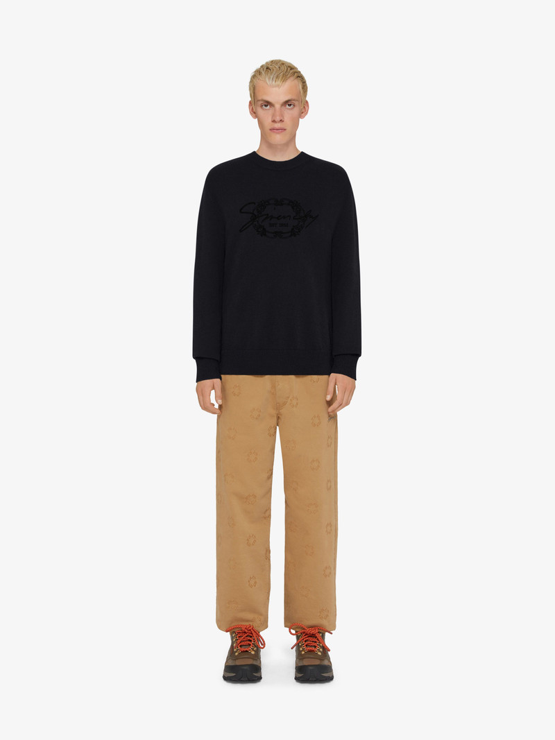Givenchy SWEATER IN WOOL WITH GIVENCHY MEDALLION outlook