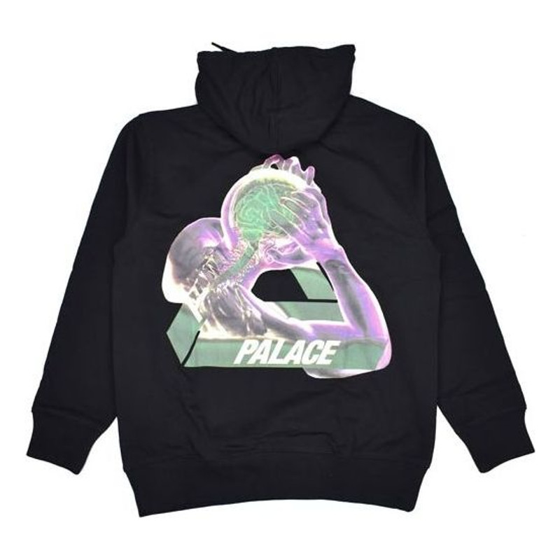 PALACE Transparent Character Logo Printing Unisex Black P18HD036 - 1