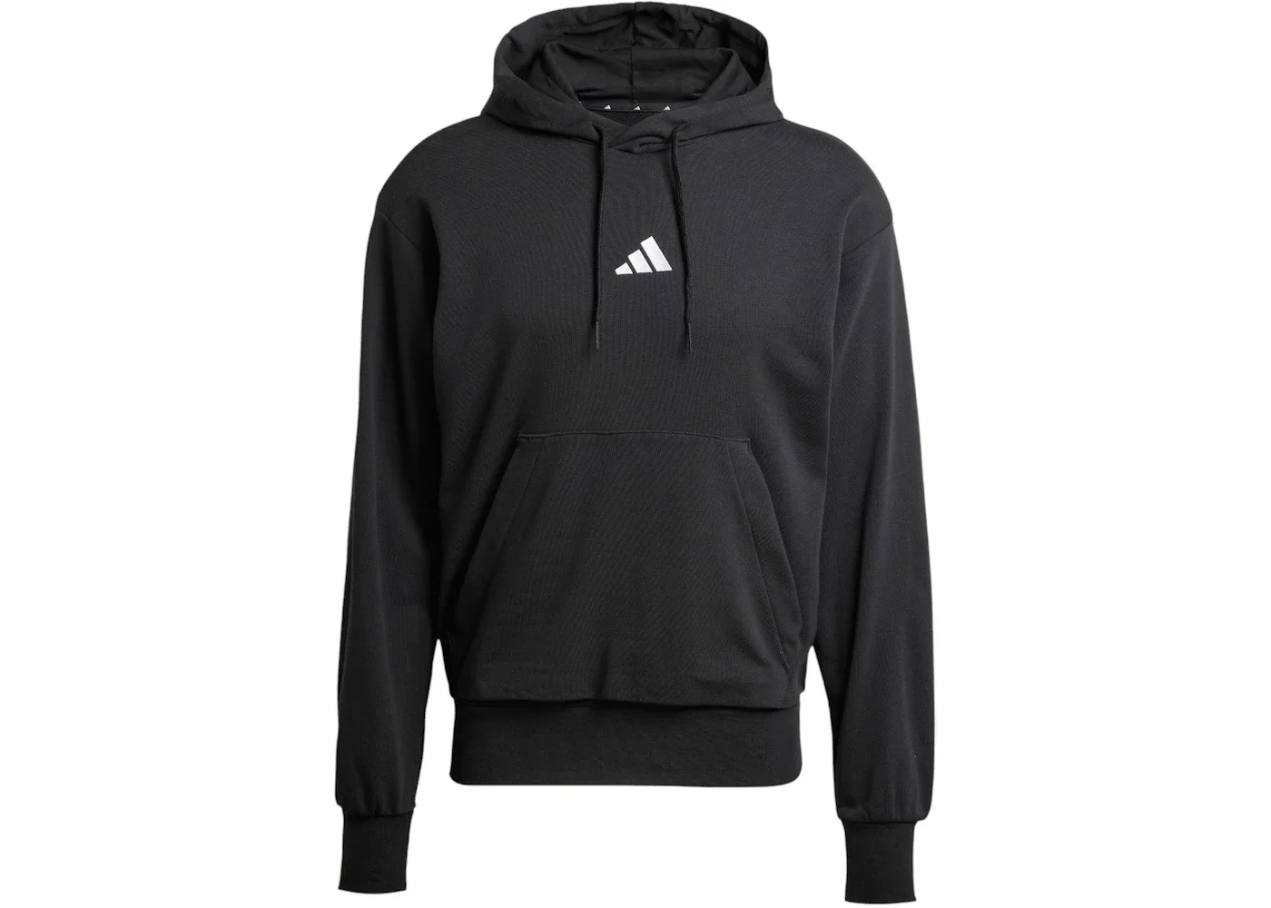 adidas Essentials Feelcozy French Terry Hoodie Black/White - 1