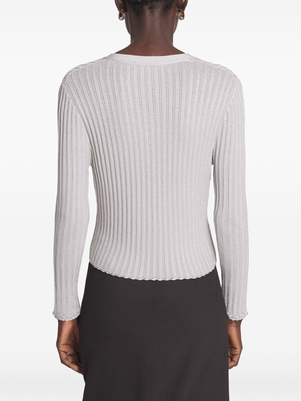 V-neck cardigan - 4