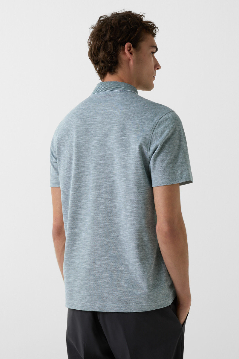Samu polo shirt in Dark green/white 3