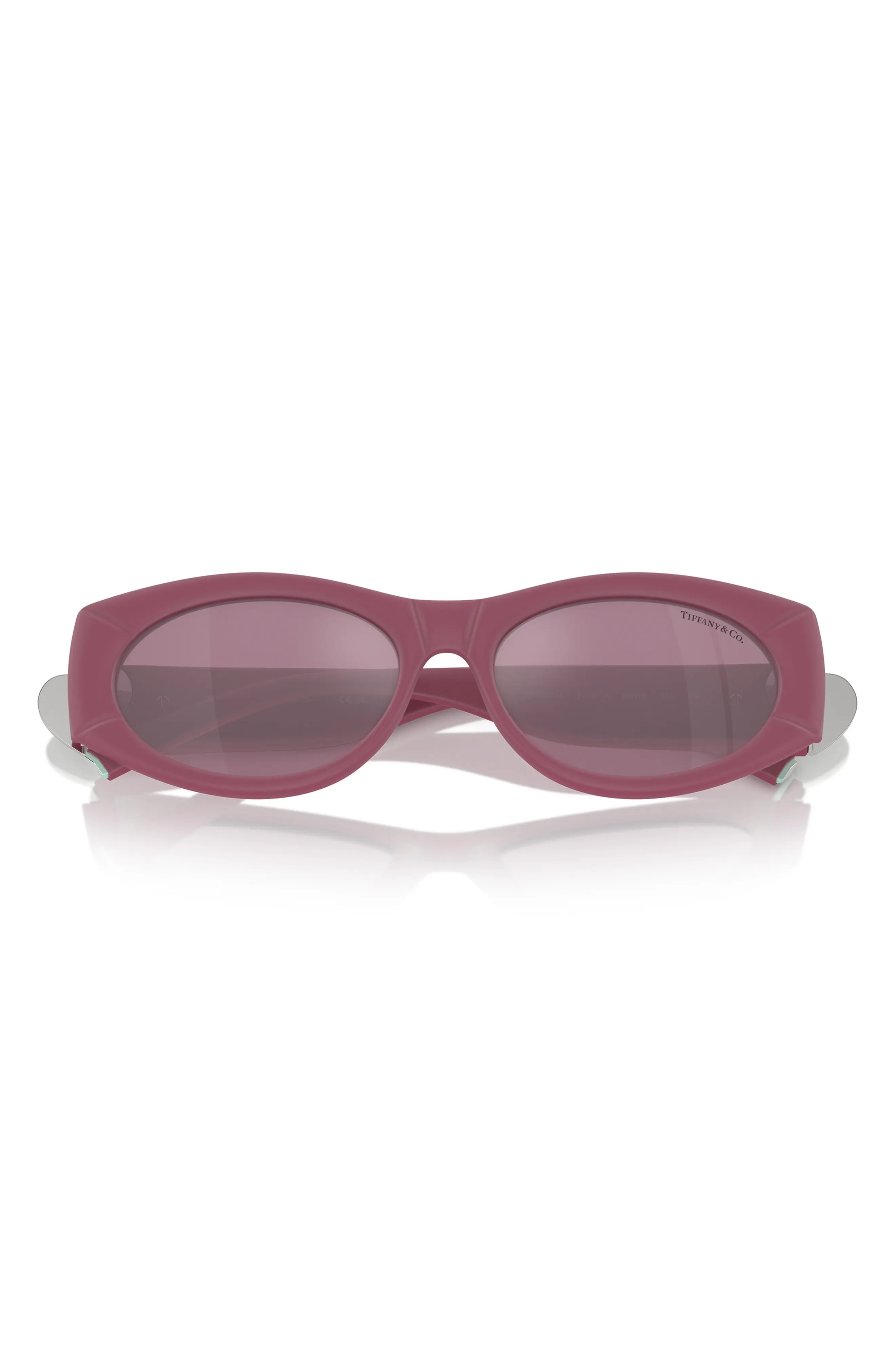 55mm Oval Sunglasses in Fuchsia /Violet - 5