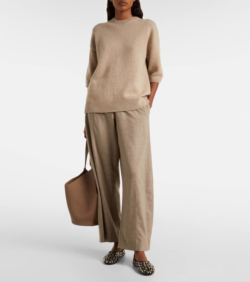 KHAITE Clover cotton wide-leg pants outlook