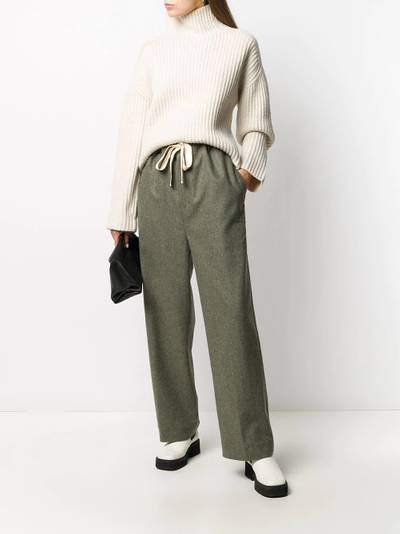 Jil Sander drawstring straight-leg trousers outlook