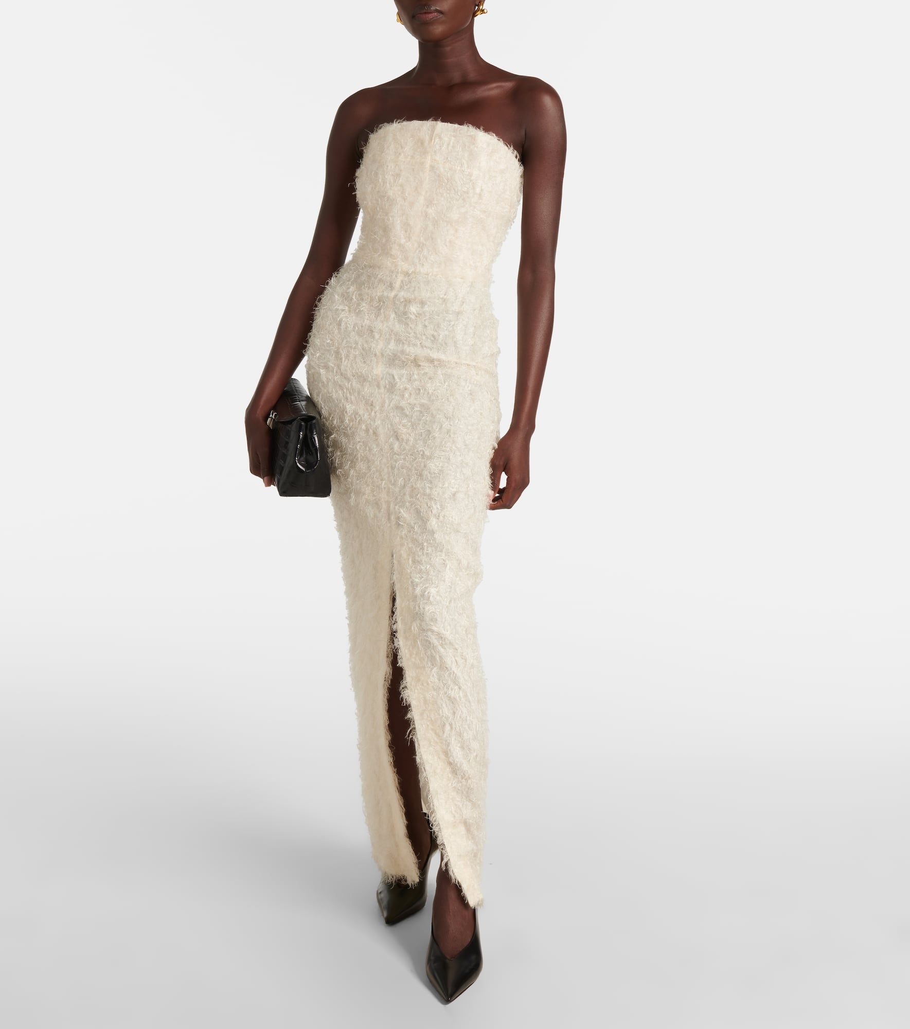 Strapless fil coupé maxi dress - 2
