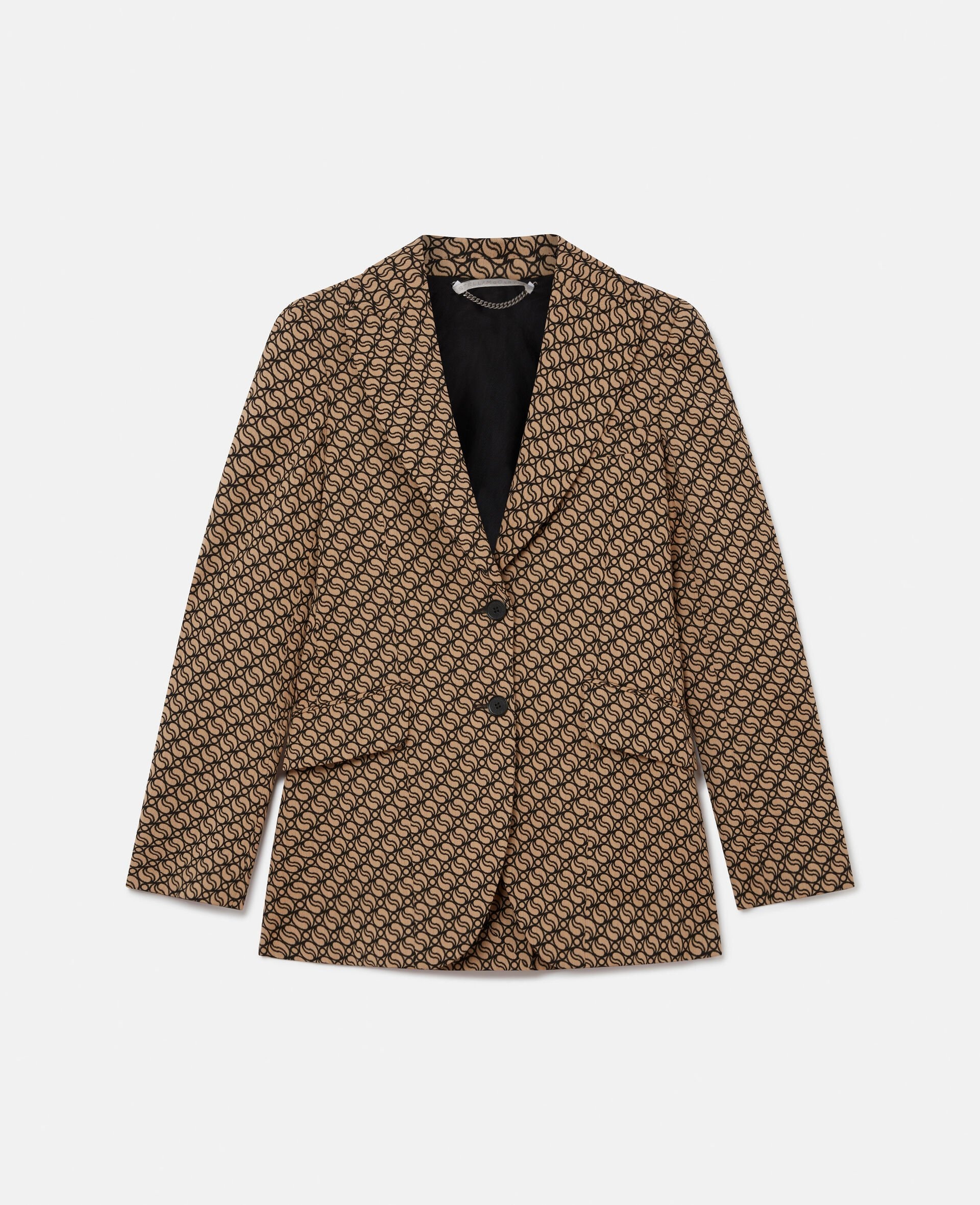 S-Wave Print Single-Breasted Blazer - 2