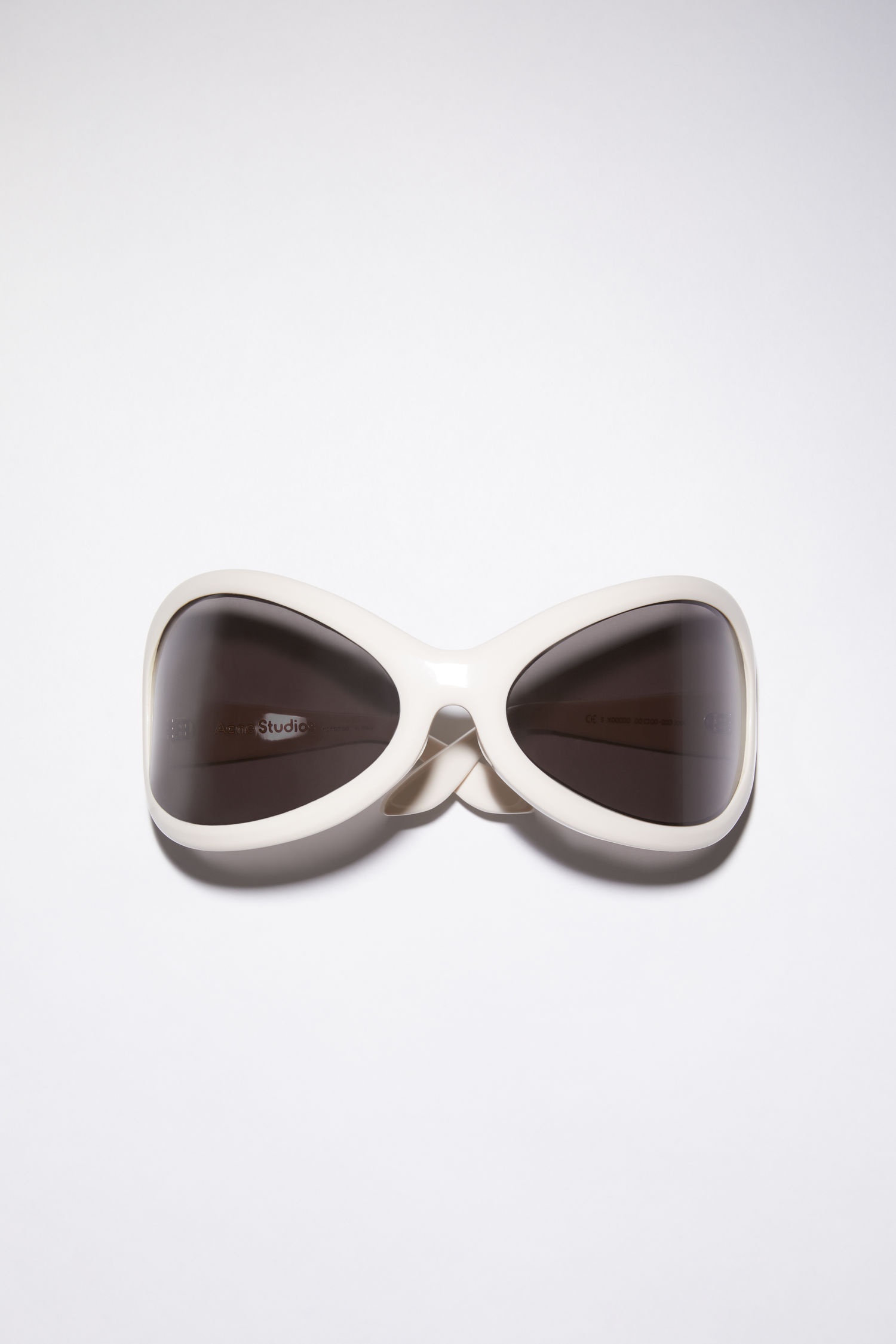 Acetate sunglasses - Black/white - 1