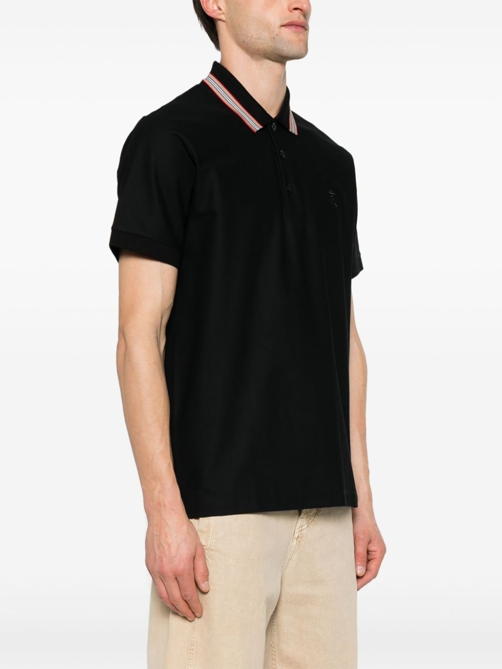Icon stripe cotton polo shirt - 3