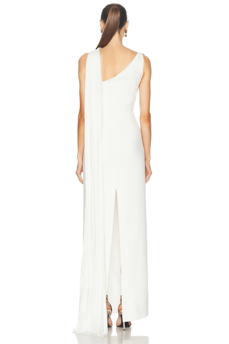David Koma Draped Chest Detail Gown outlook