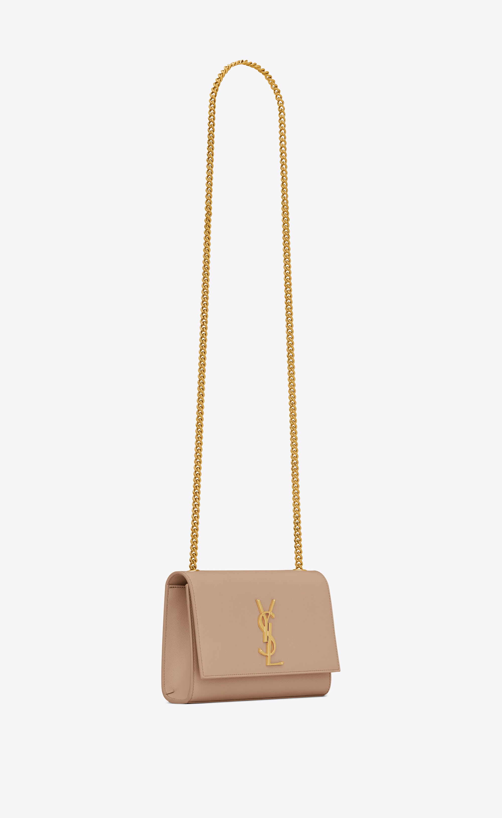 kate small chain bag in grain de poudre embossed leather - 6