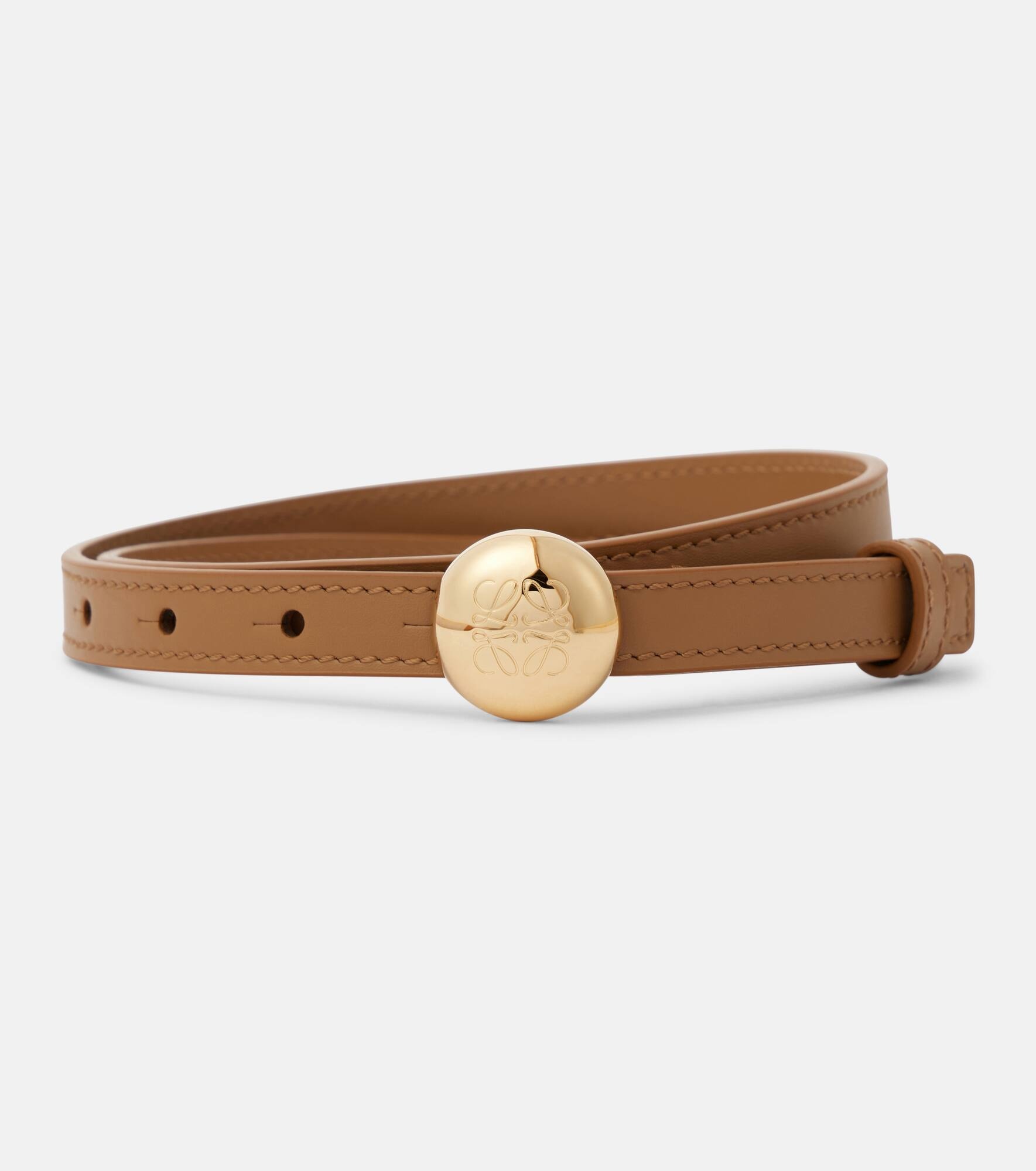 Pebble leather belt - 1