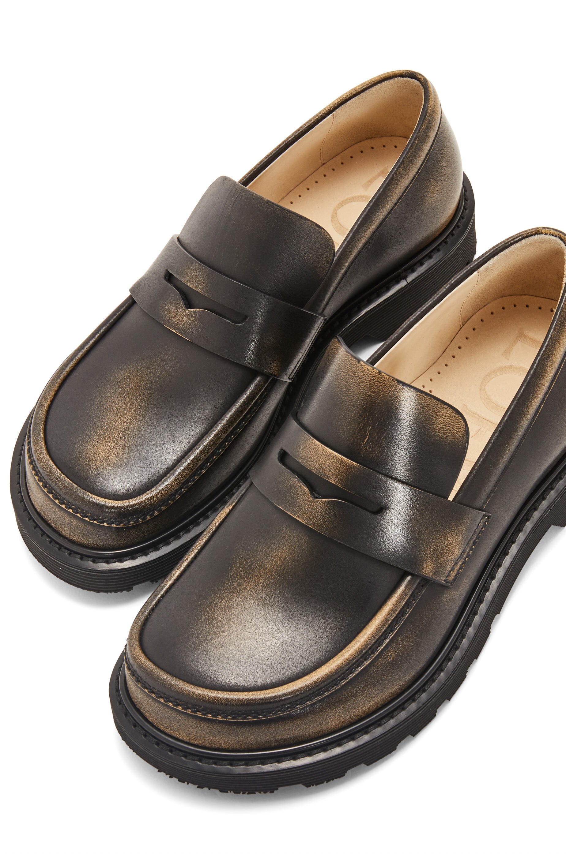 Blaze loafer in bicolour brushed-off calfskin - 5