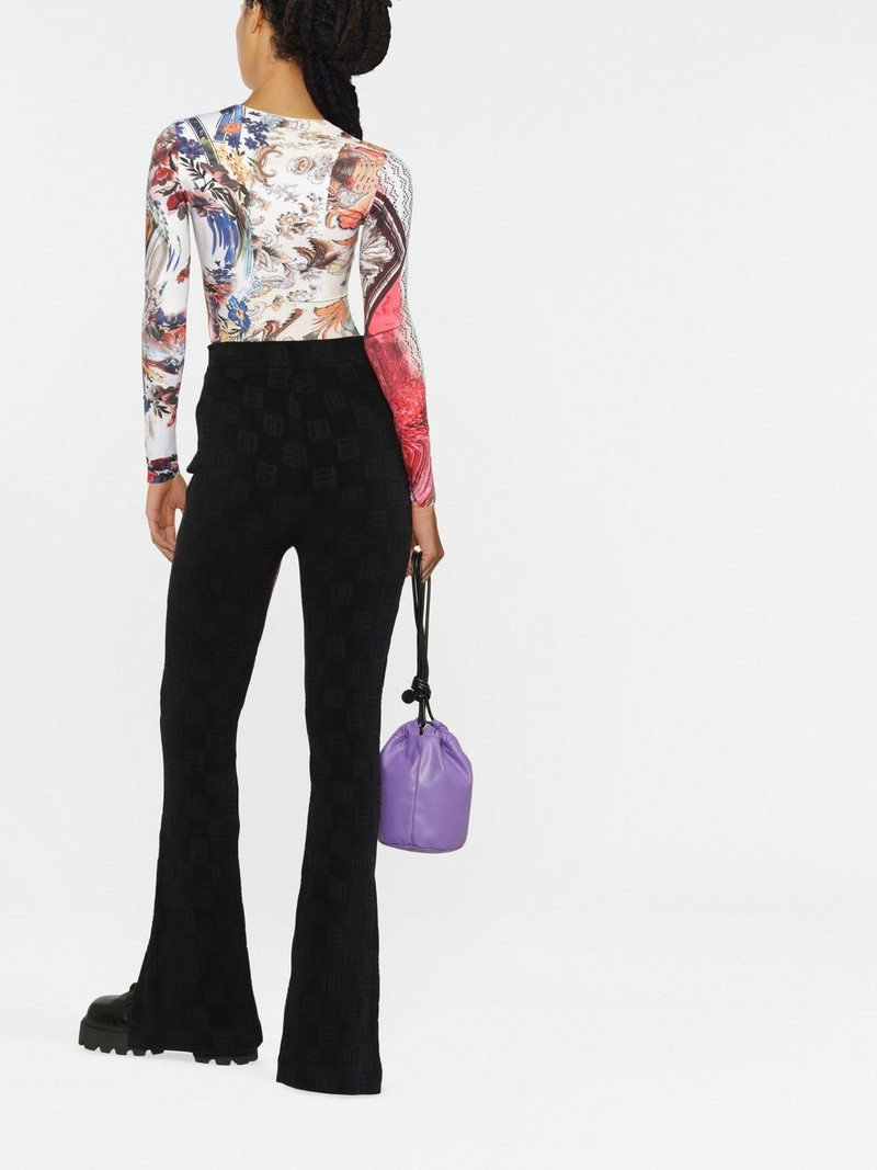high-waist flared trousers 4