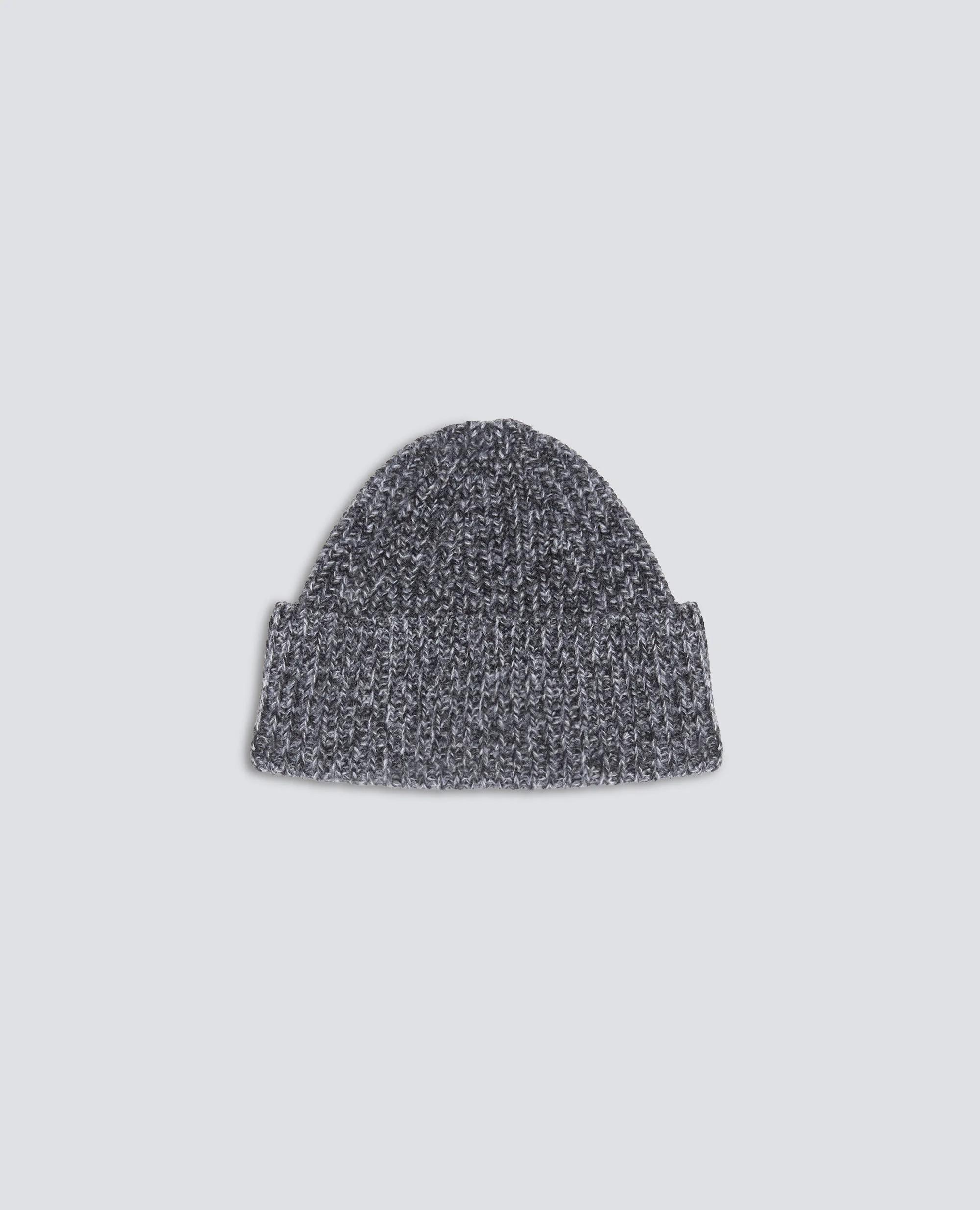 RIBBED WOOL BEANIE - 1