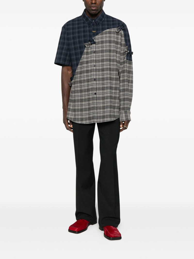 Martine Rose patchwork tie-detail shirt outlook