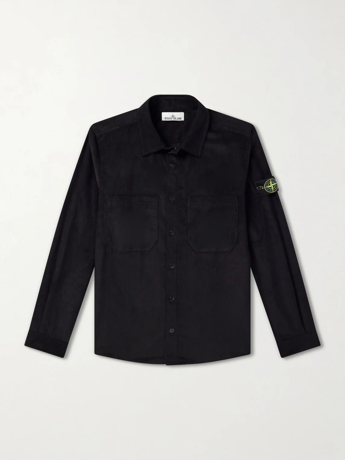 Logo-Appliquéd Cotton Corduroy Shirt - 1
