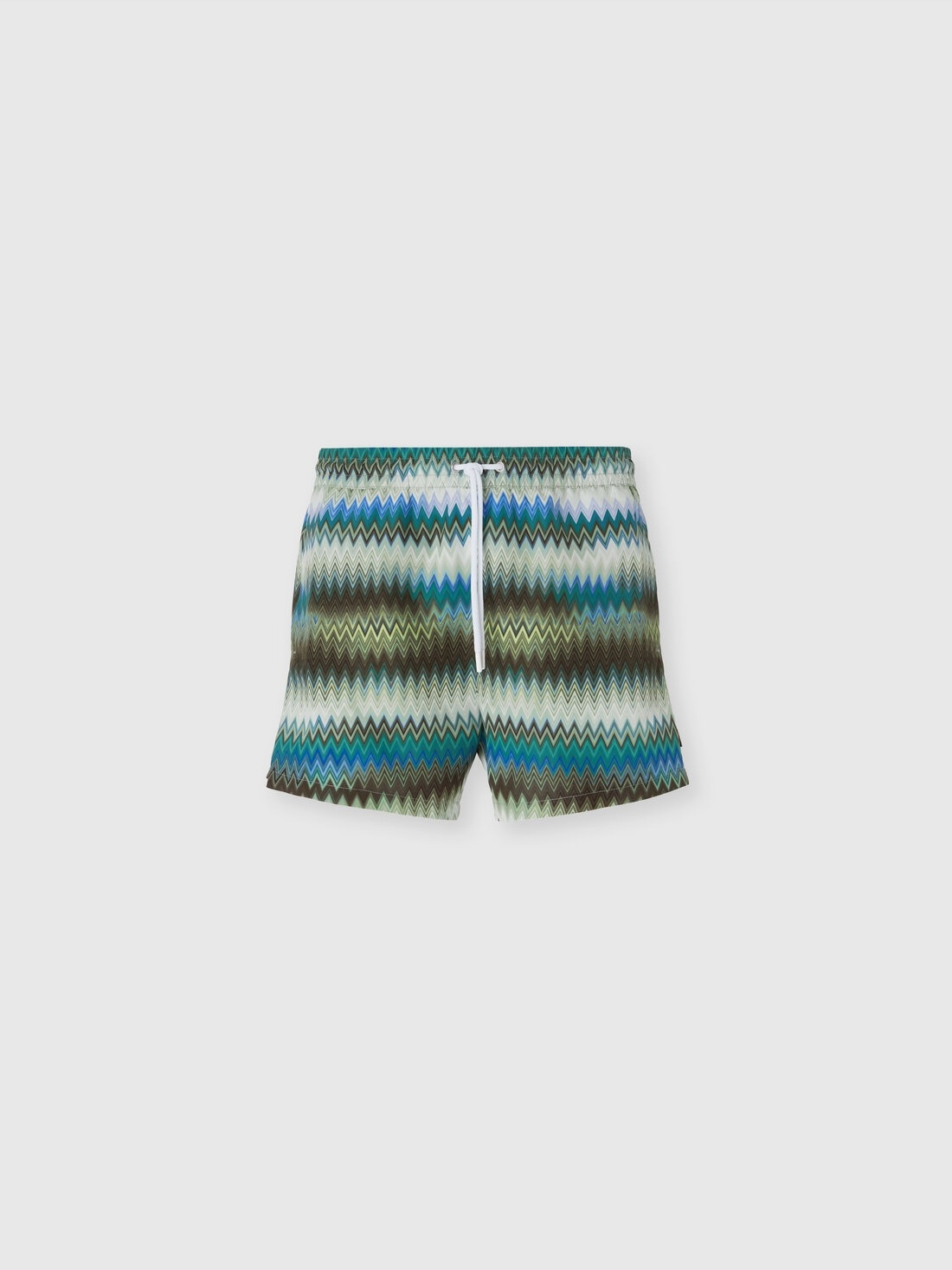 Swim shorts with gradient micro zigzag print - 1