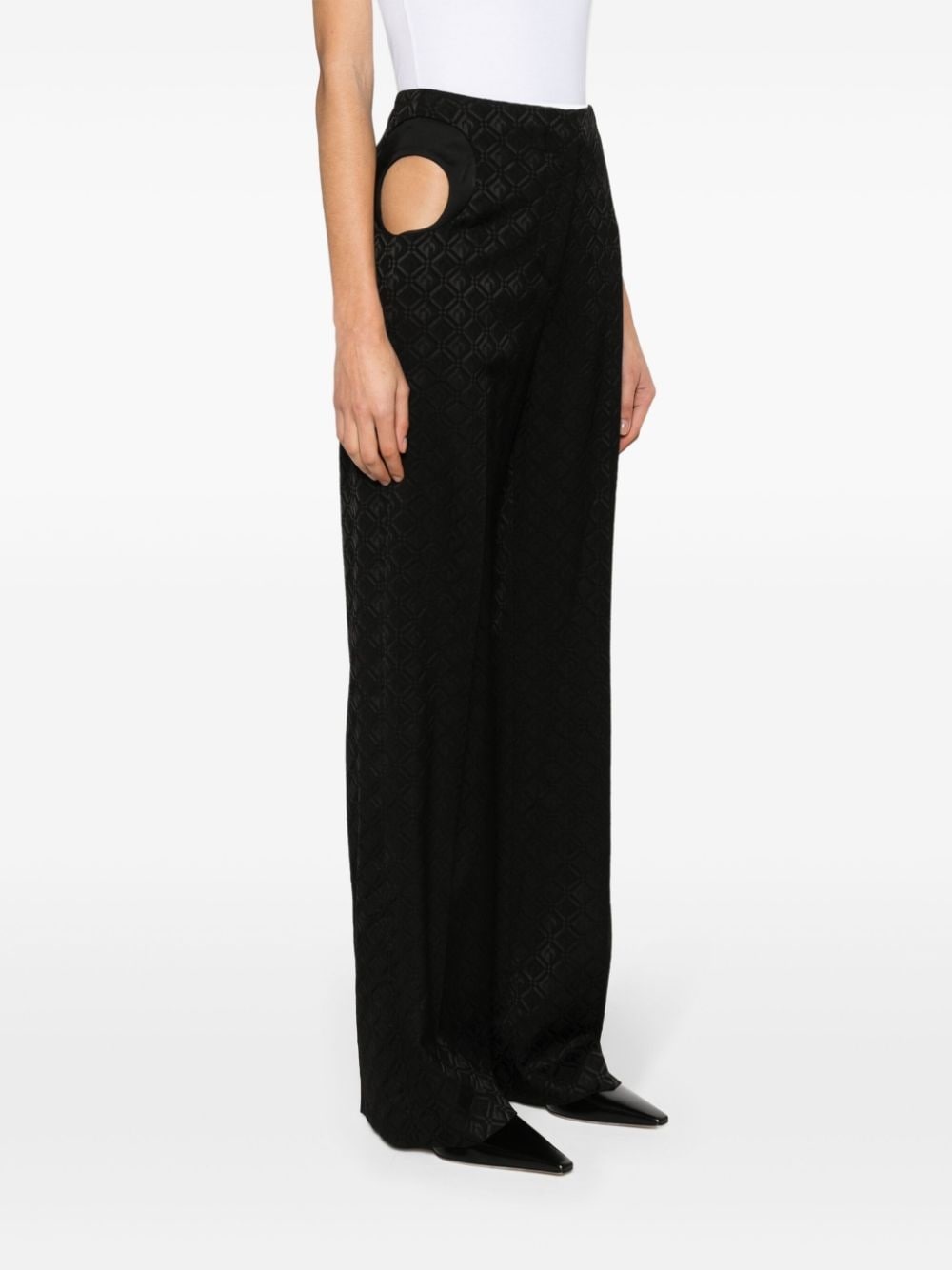 Moon Diamant-jacquard trousers - 3