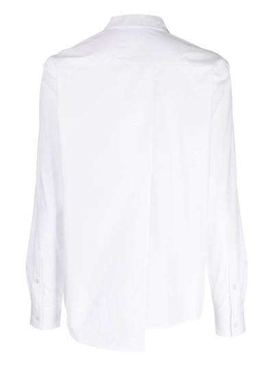Ports 1961 asymmetric long-sleeve cotton shirt outlook