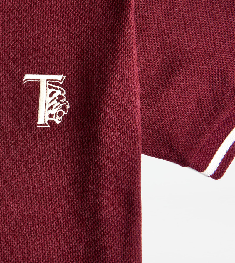 POLO SHIRT IN PIQUET - BURGUNDY 7