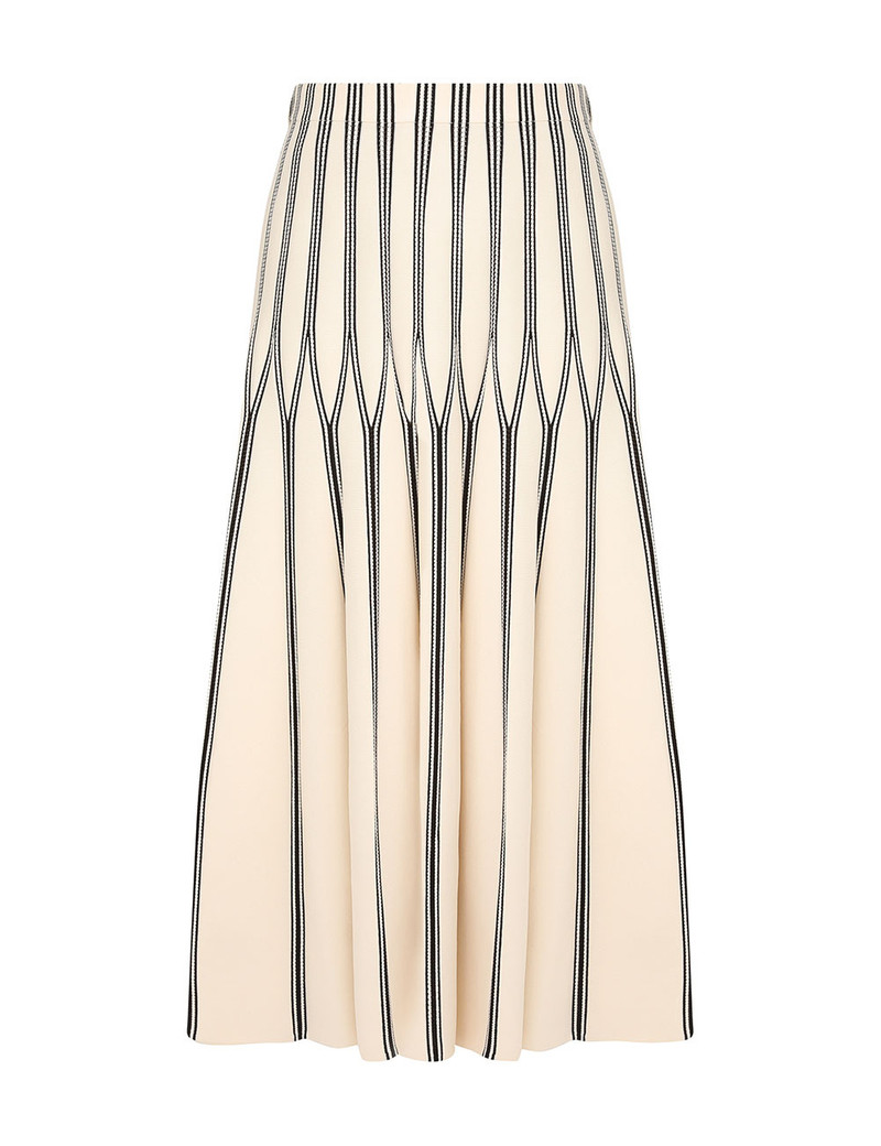 REBELLION STRIPED MIDI SKIRT 1