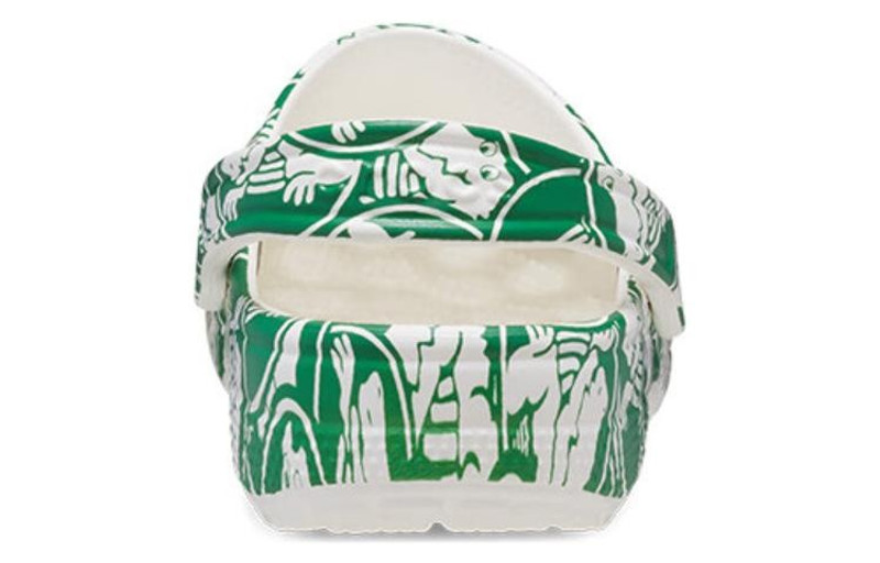 crocs Crocs Classic Duke Print Clogs 'Green' 210003-3WH outlook